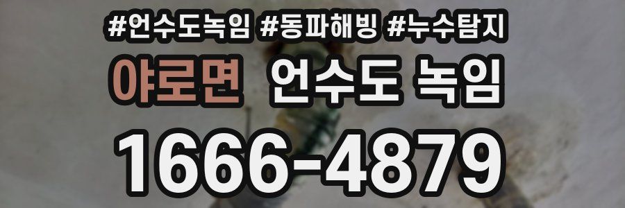 야로면 언수도 녹임