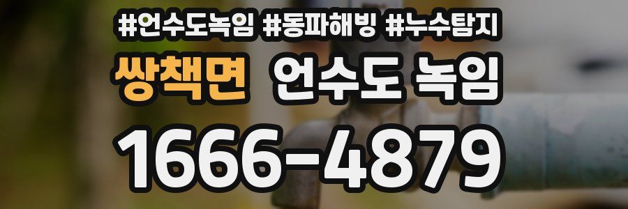 쌍책면 언수도 녹임