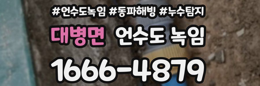 대병면 언수도 녹임