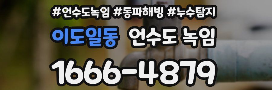 이도일동 언수도 녹임