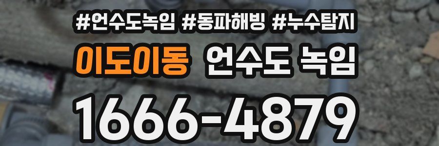 이도이동 언수도 녹임