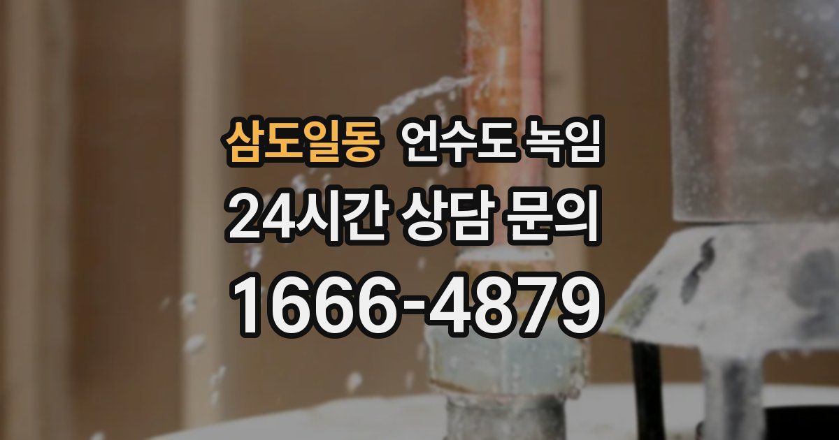 삼도일동 언수도 녹임