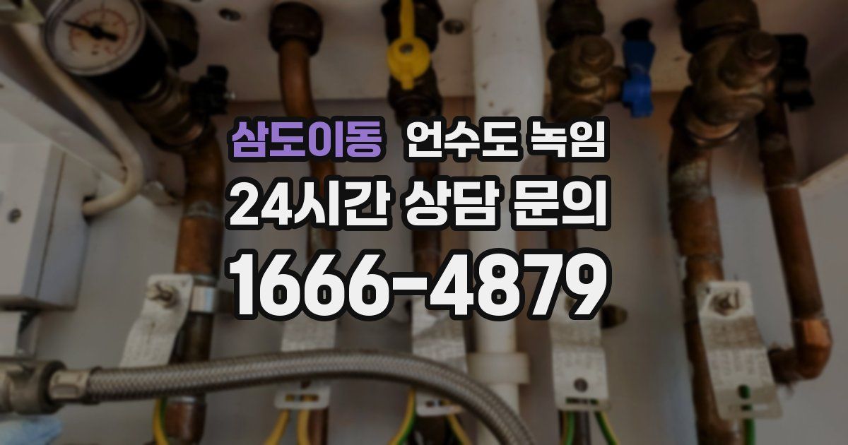 삼도이동 언수도 녹임