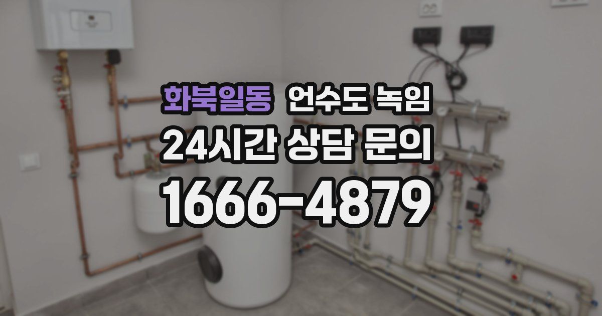 화북일동 언수도 녹임