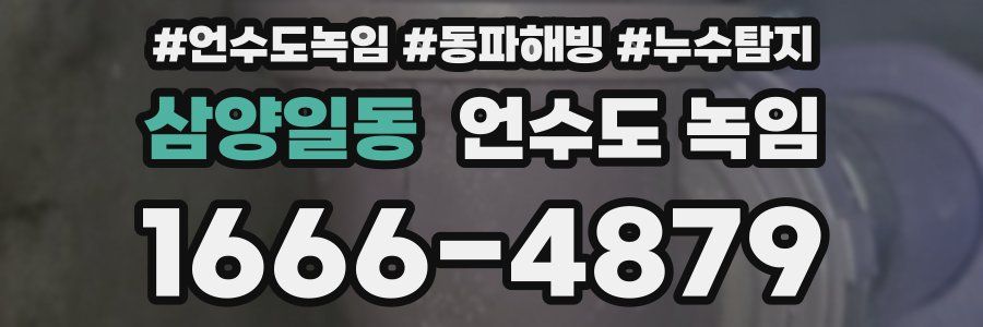 삼양일동 언수도 녹임