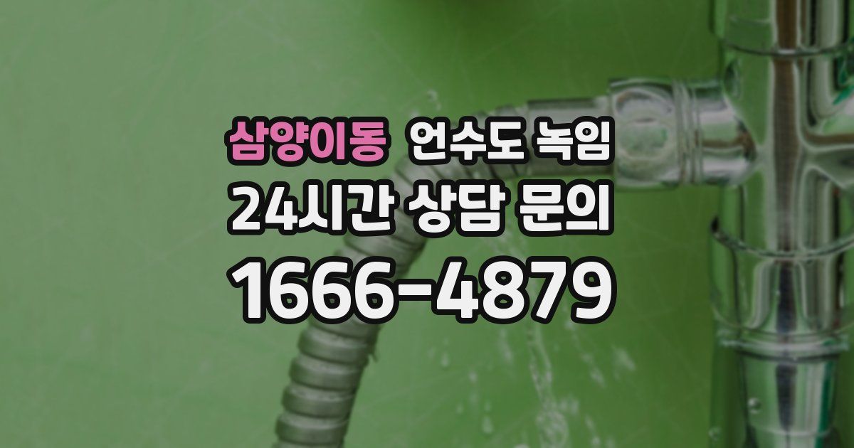 삼양이동 언수도 녹임