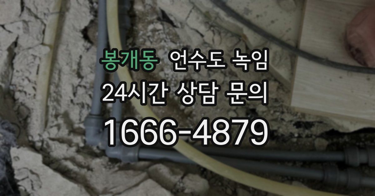 봉개동 언수도 녹임