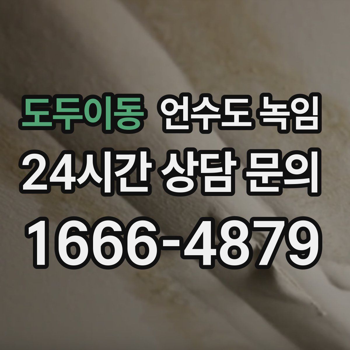 도두이동 언수도 녹임