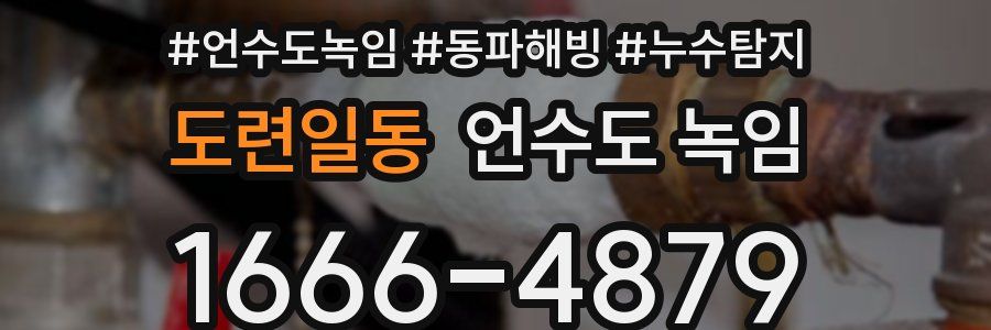 도련일동 언수도 녹임