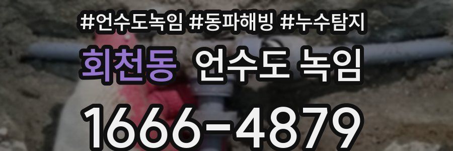 회천동 언수도 녹임