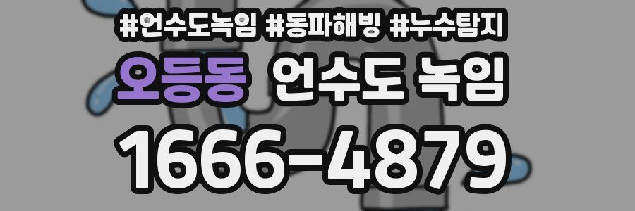 오등동 언수도 녹임