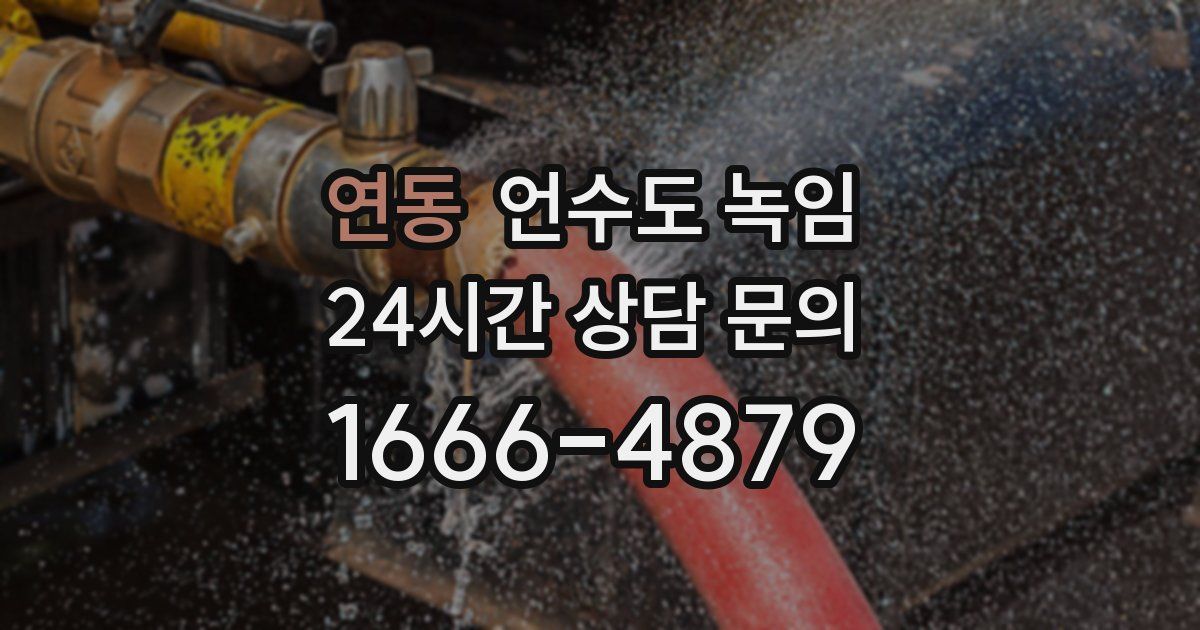 연동 언수도 녹임