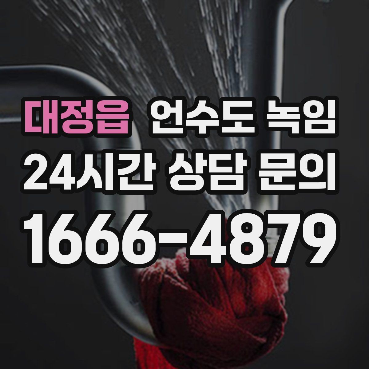 대정읍 언수도 녹임 해빙 후 물이 탁할 때 그냥 써도 될까