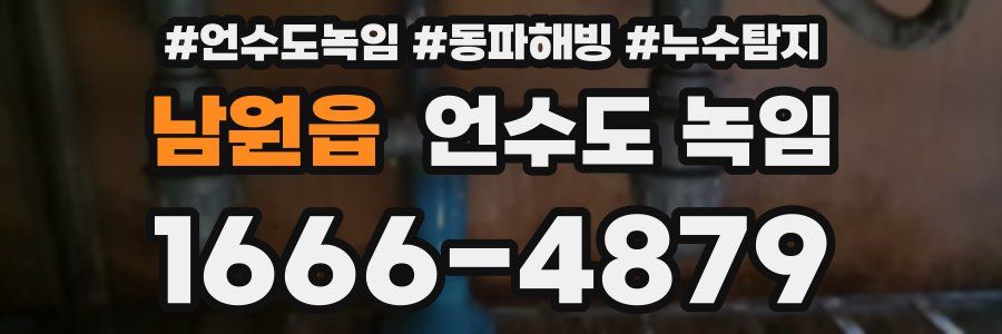 남원읍 언수도 녹임