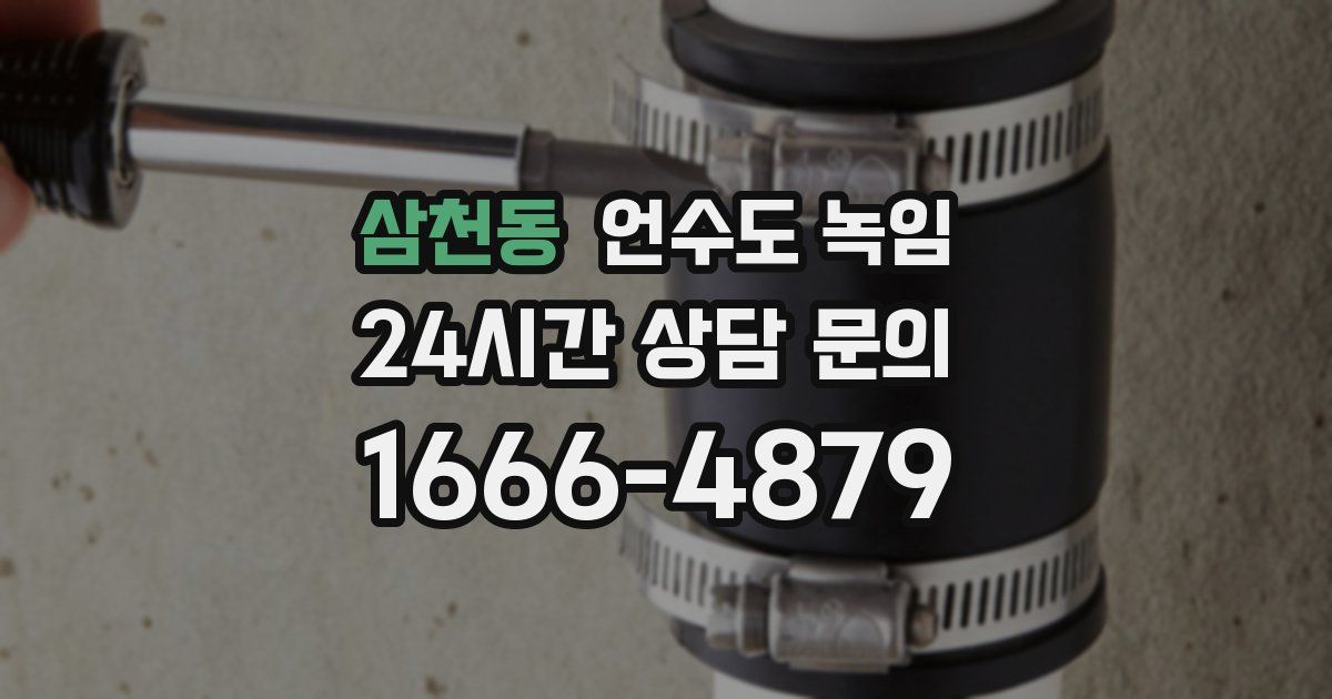 삼천동 언수도 녹임