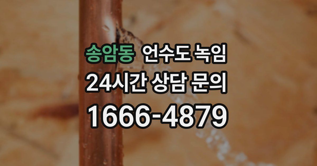 송암동 언수도 녹임