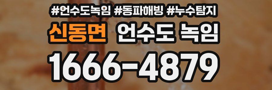 신동면 언수도 녹임