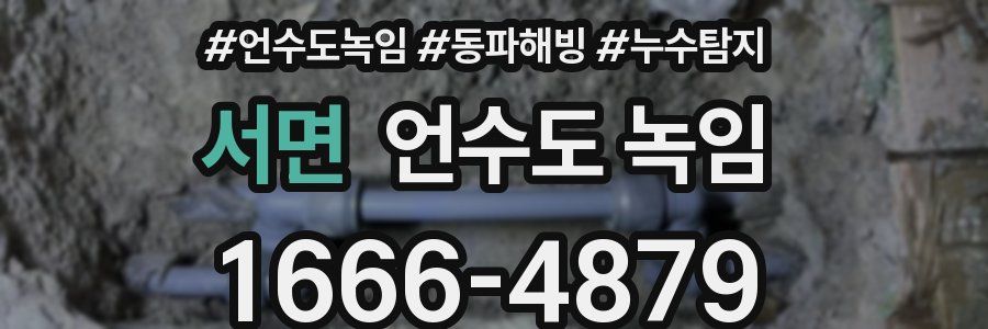 서면 언수도 녹임