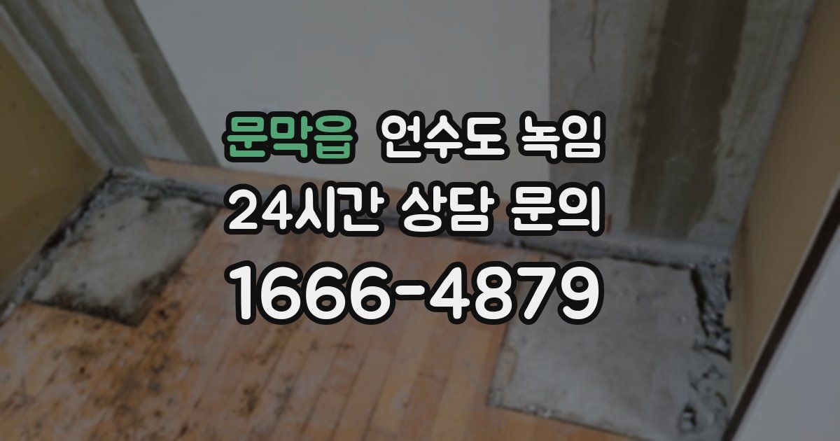 문막읍 언수도 녹임