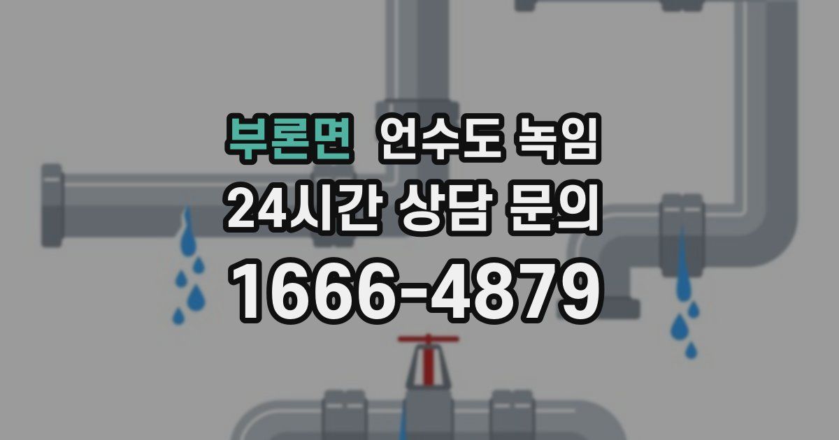 부론면 언수도 녹임