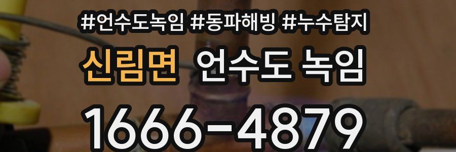 신림면 언수도 녹임