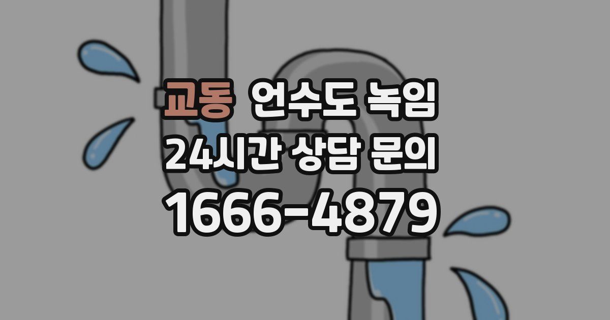 교동 언수도 녹임