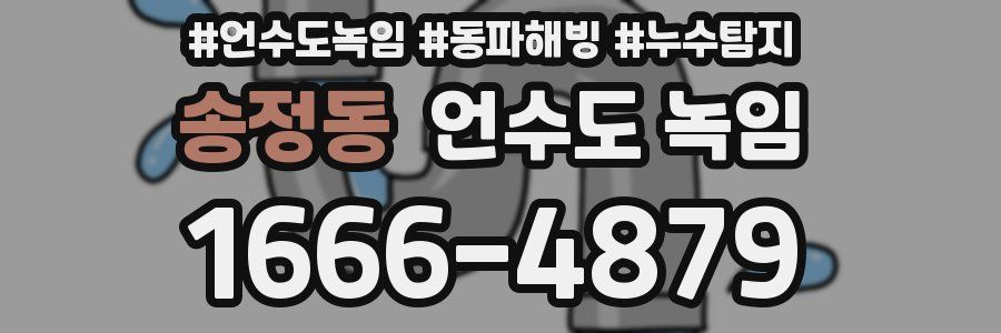 송정동 언수도 녹임