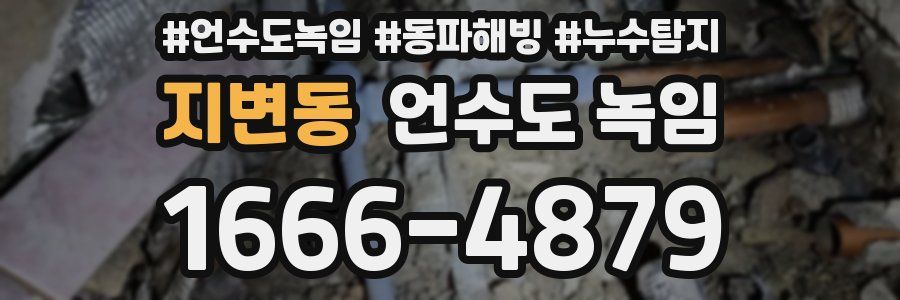 지변동 언수도 녹임