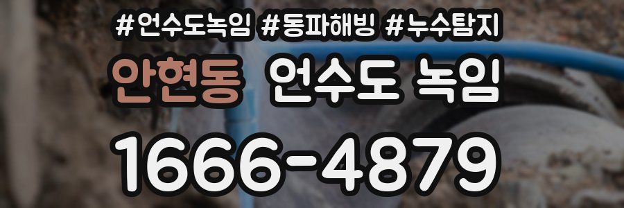 안현동 언수도 녹임