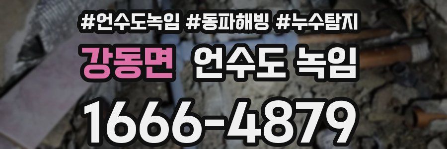 강동면 언수도 녹임