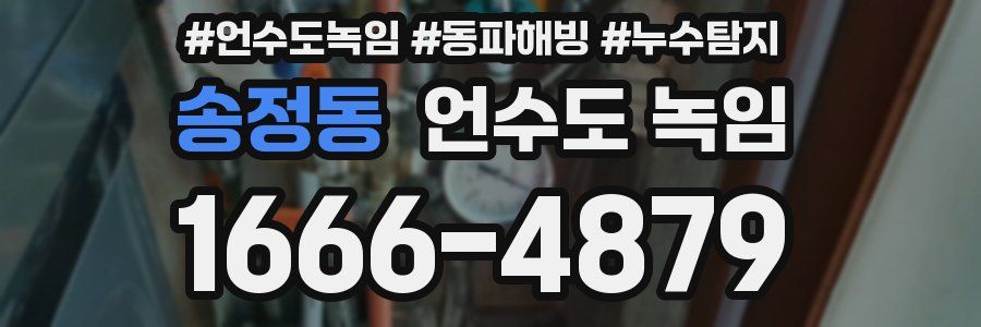 송정동 언수도 녹임