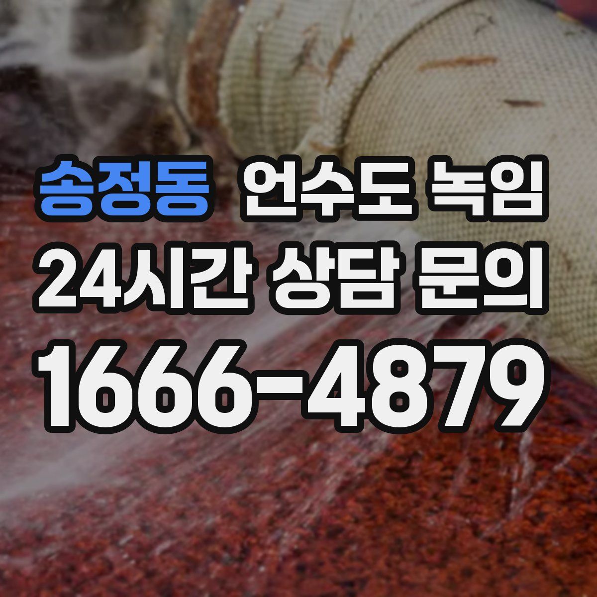 송정동 언수도 녹임