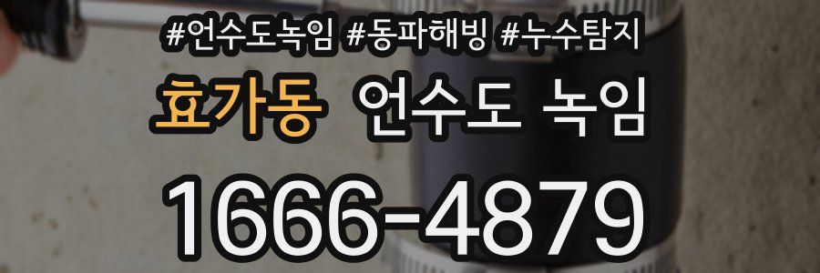 효가동 언수도 녹임