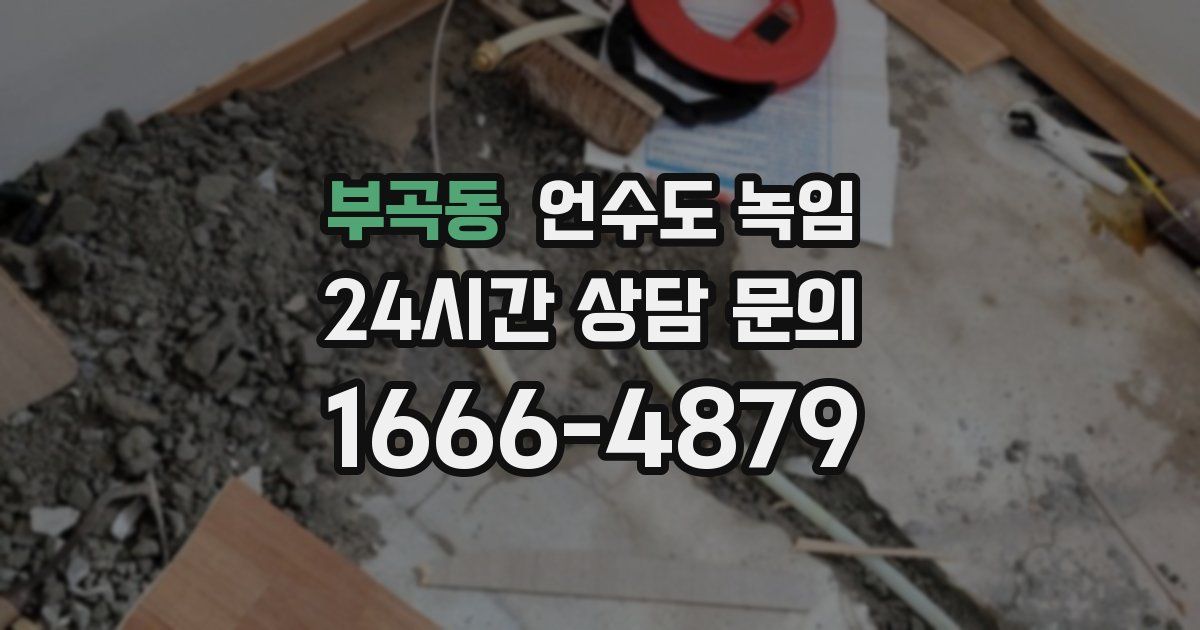 부곡동 언수도 녹임