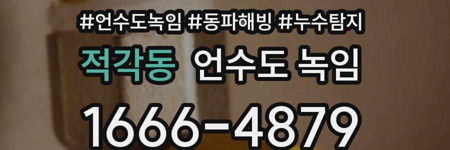 적각동 언수도 녹임