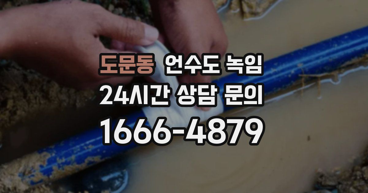 도문동 언수도 녹임