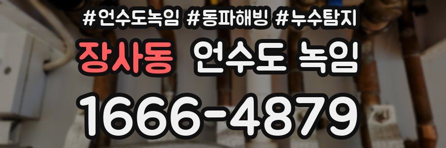 장사동 언수도 녹임