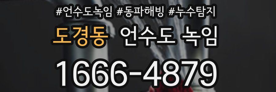 도경동 언수도 녹임