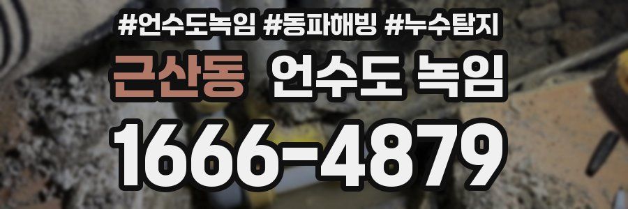 근산동 언수도 녹임