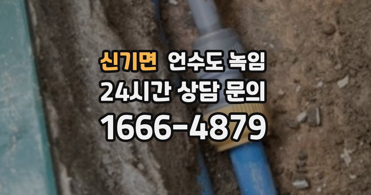 신기면 언수도 녹임