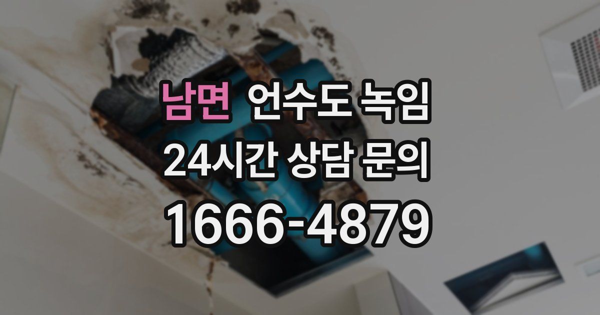 남면 언수도 녹임