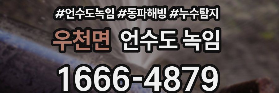 우천면 언수도 녹임