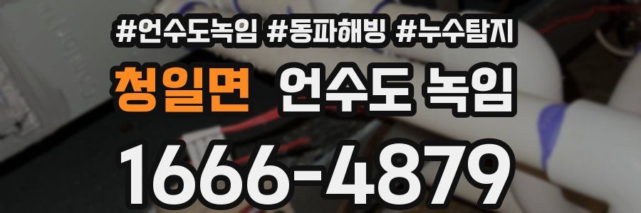 청일면 언수도 녹임