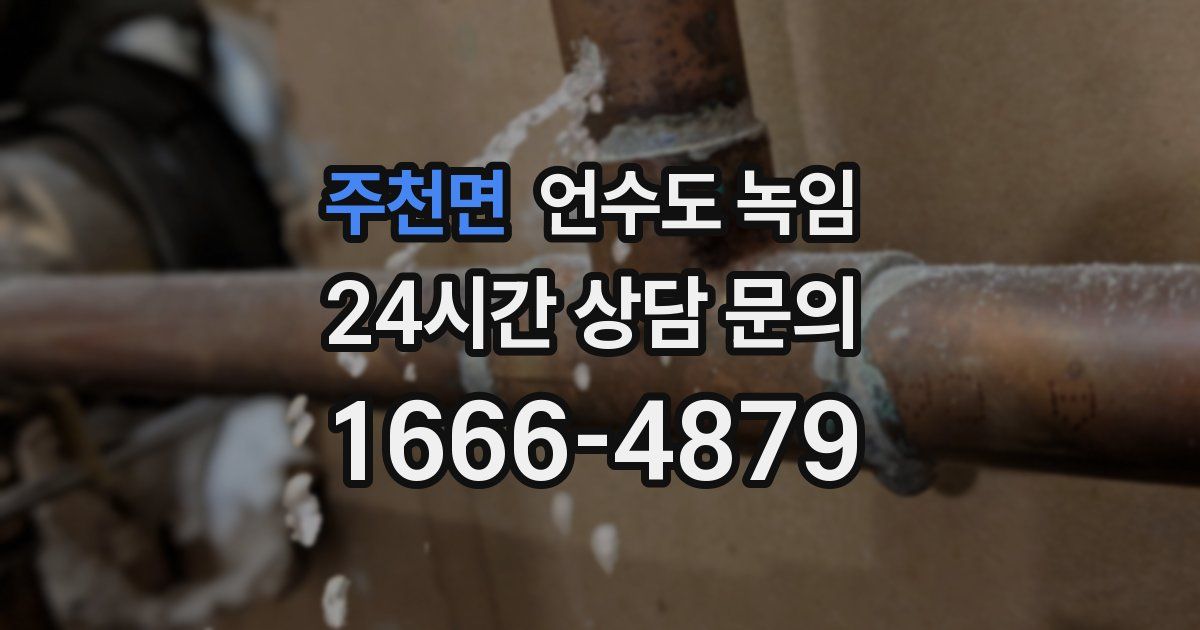 주천면 언수도 녹임