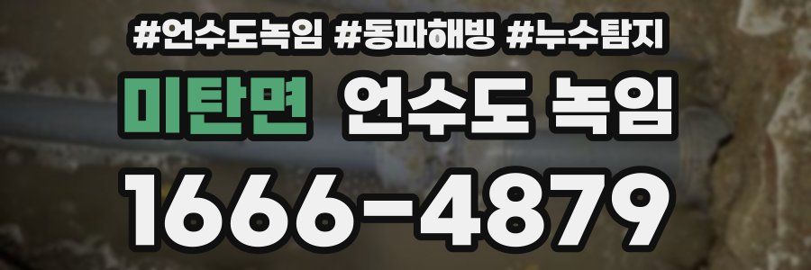 미탄면 언수도 녹임