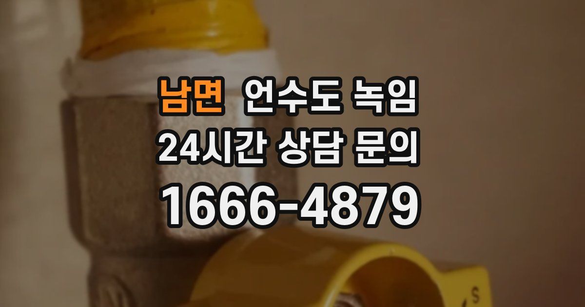 남면 언수도 녹임