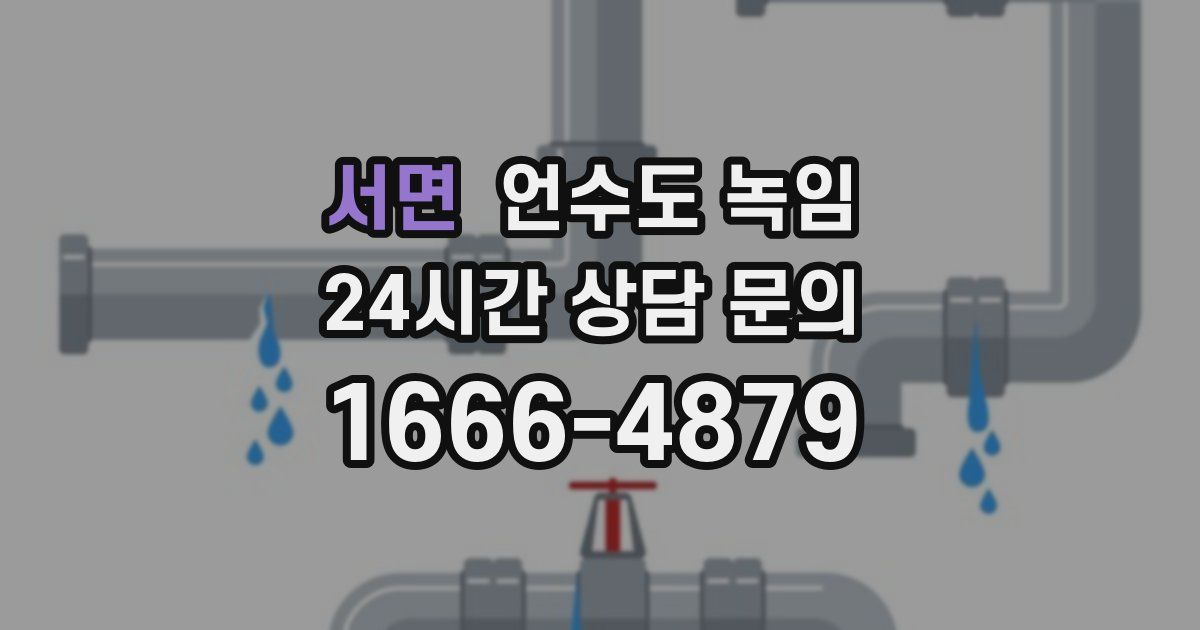 서면 언수도 녹임