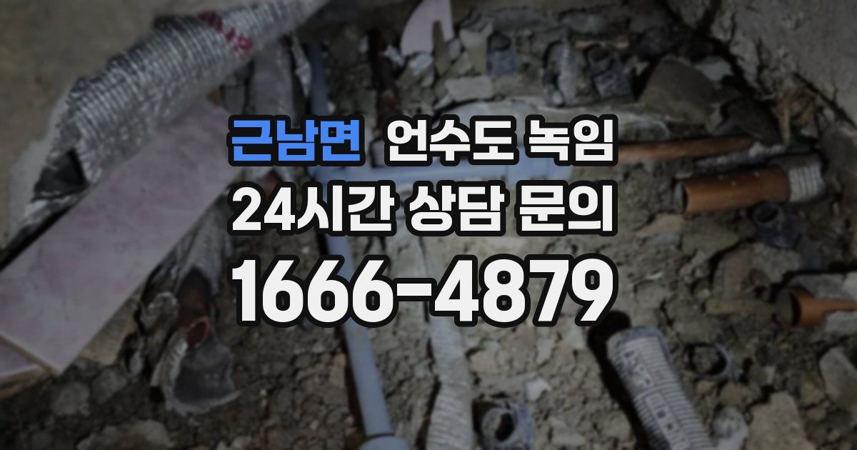 근남면 언수도 녹임