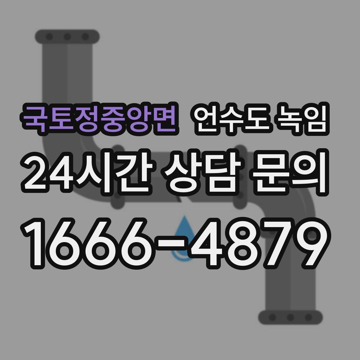 국토정중앙면 언수도 녹임