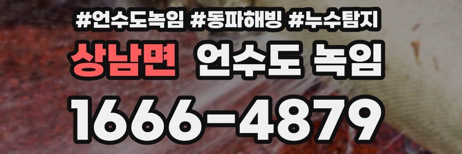 상남면 언수도 녹임